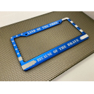 Cadres de plaque d'immatriculation de voiture en aluminium avec drapeau américain LED compatibles avec Tesla Ford Audi Mercedes-Benz - Product Image 3
