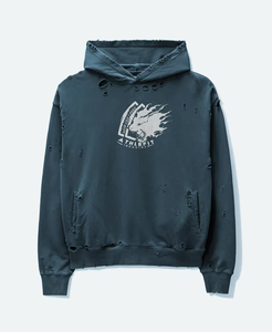 Sudadera con capucha desgastada de peso pesado personalizada de alta calidad para hombres de gran tamaño caída hombro algodón térmico - Product Image 5