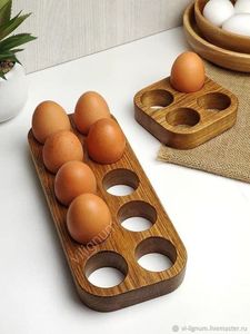 Premium Quality Eco-Friendly Wooden <b>Egg</b> Holder Dishwasher Safe - Product Image 5