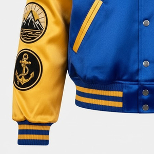 Chaqueta Universitaria Varsity con Mangas de Chenilla Bordada y Letras en PU para Hombre, el Mejor Fabricante y Proveedor de Chaquetas de Béisbol para Hombre - Product Image 3