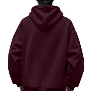 Sudaderas con capucha de los hombres de peso pesado de alta calidad sudaderas con capucha hombres gimnasio Hip Hop High Street Zip Casual suéter Suelto - Product Image 2