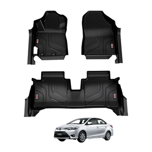 เสื่อปูพื้นรถแบบสั่งทำสำหรับ Toyota Vios 2018 + เสื่อปูพื้นรถไร้กลิ่นสำหรับทุกฤดูทนทานและพร้อมจัดส่ง - Product Image 1