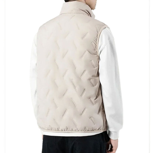 Chaleco Acolchado para Hombre, Diseño Nuevo 2025, Transpirable, Personalizado, con Media Manga, Cuello Alto y Cierre de Cremallera para Invierno - Product Image 4