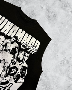 T-shirt à col montant personnalisé avec logo T-shirt coupe et couture Boxy Fit T-shirt surdimensionné T-shirt imprimé avec strass pour hommes - Product Image 3