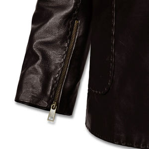 Veste en cuir pour homme, veste de motard en cuir ajustée pour homme, manteau, dernière mode, veste en cuir d'hiver pour moto avec poches supplémentaires - Product Image 5