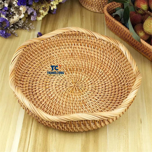 RATTAN <b>BASKET</b> From Vietnam FRUIT <b>BASKET</b> Natural Handcrafted Storage Wholesale Eco Choice For Fruit Or <b>Bread</b> - Product Image 2