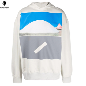 เสื้อฮู้ดแบบสวมหัวน้ำหนักเบาเสื้อสเวตเชิ้ตสำหรับผู้ชายผ้าฝ้ายโพลีเอสเตอร์ผ้าเทอร์รี่ลำลองผ้าหนาทึบออกแบบได้ตามต้องการสำหรับ100% - Product Image 1