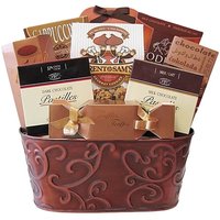 Panier-cadeau ovale en métal finition dorée, écologique, fait main, avec fleurs artificielles pour la maison, le jardin, les fêtes de Noël