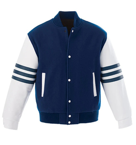 Top Trending Venta al por mayor de encargo de los hombres de lana del cuerpo Varsity Chaquetas de béisbol Bomber Mangas de cuero Varsity Chaquetas para los hombres - Product Image 1