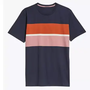 Ropa informal para hombre, camiseta de manga corta lisa de algodón 100% para hombre, camiseta personalizada de dos tonos, ropa de verano de gran tamaño para hombre