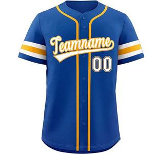 Nom de l'équipe personnalisé broderie imprimé vêtements de sport Baseball Softball porter maillot noir couleur blanc rayures respirant adulte chemises - Product Image 6