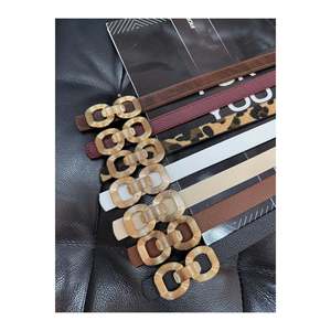 Ceinture pour femme à double boucle, 7 pièces, ceinture pour pantalon, ceinture pour veste, ceinture pour chemise, ceinture pour robe - Colorée - Product Image 1
