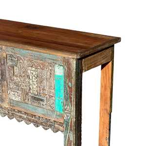 Mesa Consola de Mármol Tallada a Mano, Estilo Moderno y Lujoso para Entrada, Sala de Estar, Dormitorio y Hotel, Diseño Rústico y con Espejo - Product Image 5