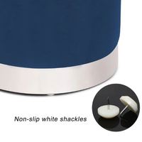 Pouf rond bleu personnalisable, chaise ottoman en velours, mobilier moderne pour salon et chambre, nouveau pouf tendance