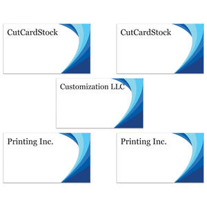 นามบัตรแบบกําหนดเองคุณภาพระดับพรีเมียม 300gsm สต็อกที่ทนทาน 3.5" X 2" ขนาดนามบัตรสีน้ําเงินมหาสมุทร - Product Image 2