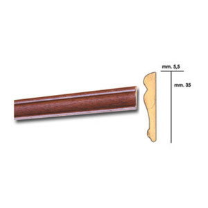 Cornice per Pareti 5,5x35 Barocco 200 Cm Rovere - Product Image 2