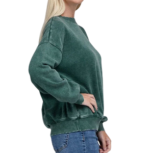 Vêtements de sport décontractés Streetwear Goutte Épaule Chiffres Respirant Écologique Hoodies Sweat-shirt Tricoté Pour Femmes - Product Image 3