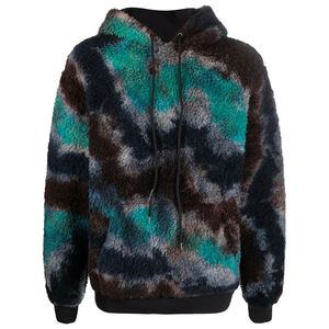 Sweats à capuche en molleton Sherpa respirant pour hommes, grande taille, séchage rapide, streetwear, sweats à capuche Sherpa coupe ajustée et lourde pour hommes - Product Image 2