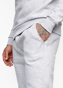 Men's Sweatsuit 100%Cotton Plus Size Long Sleeve <b>Crewneck</b> Tracksuit Set Contrast Color Soft comfort Jogging Casual Sports Suits - Product Image 4