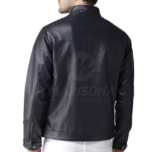Chaqueta de Cuero Genuino para Hombre, Unisex, Invierno 2025, Color Personalizado, Cuello Alto, Piel de Vaca, Impermeable, Alta Calidad, Venta al Por Mayor - Product Image 4