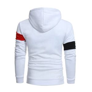 Dos tonos de moda Otoño ropa de calle Casual hombres de alta calidad mezcla de algodón polar transpirable ecológico personalizable sudaderas con capucha - Product Image 2