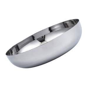 Bol de service compact en laiton profond pour servir des collations, conçu pour les espaces restreints et une utilisation rapide - Product Image 2