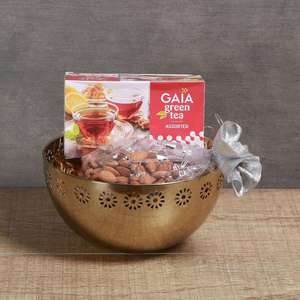 Bol de service en métal hautement poli avec un design unique pour la salade de fruits et les collations, service indien à prix de gros, fournisseur - Product Image 6