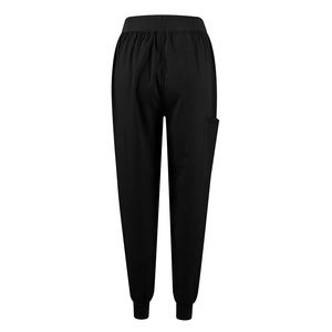 Uniforme Médico Cómodo con Cuello en V para Mujer, Uniforme de Enfermera Quirúrgica de Hospital, Color Negro, Suave y Lavable - Product Image 3