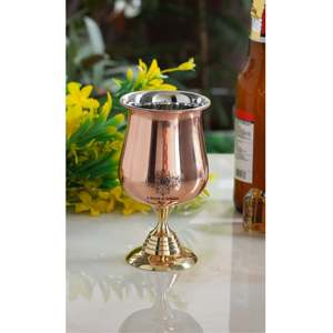Copa de Cobre Puro de 300 ml con Base de Latón, Material Metálico - Product Image 2