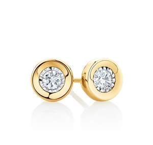 Boucles d'oreilles en diamant de laboratoire de haute qualité, meilleurs prix, Inde, qualité DEF VVS, certifiées IGI, bijoux en or 14 carats, vente en gros, taille brillante - Product Image 1