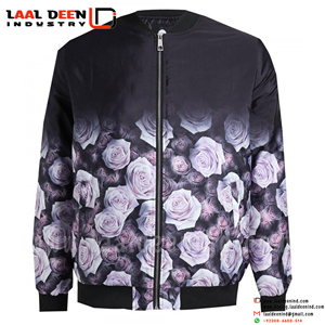 OEM Custom Logo Winter Canvas Varsity <b>Jacket</b> with Embroidery Windproof Design-Men's Long Sleeve - Product Image 4