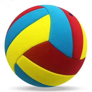 Volleyball officiel en cuir PU au toucher doux personnaliser la taille 5 ballon de volley cousu à la machine qualité pour hommes et femmes sports sportifs
