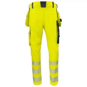 Pantalones de trabajo de seguridad de alta visibilidad para hombres con múltiples bolsillos reflectantes Ropa de trabajo de alta visibilidad para una seguridad mejorada - Product Image 2