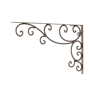 Hand Forged <b>Wall</b> Bracket Garden Hook Heavy Duty <b>Wall</b> Hook, Garden Lantern Hook <b>Wall</b> Mounted, Black Powder Coated <b>Wall</b> Brackets - Product Image 6