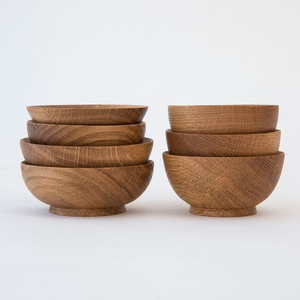 Bols à mélanger pour salade de fruits en bois de luxe faits à la main Bol de service en bois au design élégant fait à la main - Product Image 1