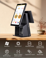 Machine de kiosque de paiement automatique à écran tactile de système de position de commande automatique de double écran de 15.6 pouces pour le restaurant
