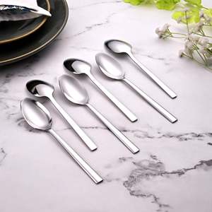 Morning Shine 304 Stainless Steel Mirror Polish <b>Coffee</b> <b>Spoons</b> Set 6 Long Handle Dessert <b>Spoons</b> 10ml Capacity for Party Cafe Use - Product Image 3