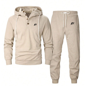 Conjunto Deportivo Unisex de Algodón con Sudadera con Capucha y Pantalones Jogger, Estilo Y2K, Ropa Deportiva Cómoda al por Mayor - Product Image 2