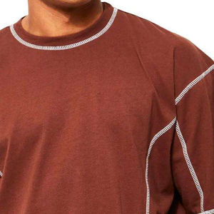 เสื้อยืดผู้ชายคุณภาพระดับพรีเมียมเสื้อแนวสตรีทผ้าคอตตอน100% ไหล่กันตกน้ำหนักเบาระบายอากาศได้อย่างรวดเร็ว - Product Image 3