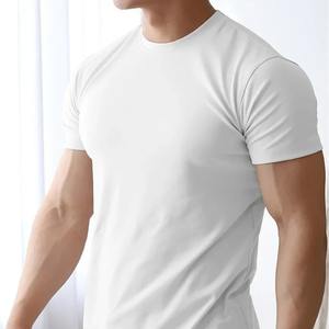 เสื้อยืดรัดรูปสำหรับออกกำลังกายในยิมของผู้ชายเสื้อผ้าลำลองเสื้อยืดแขนสั้นรัดรูปรัดรูปเสื้อยืดเพาะกายสำหรับผู้ชายในฤดูร้อน - Product Image 6