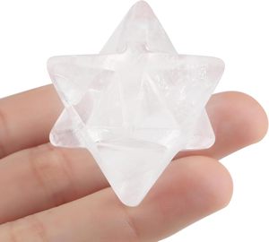 Merkaba de cuarzo transparente natural al por mayor, cristal tallado a granel para curación y uso metafísico, piedra artesanal de cristal Merkaba - Product Image 1