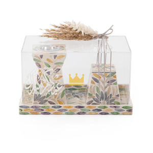 Ensemble de brûleur à encens de haute qualité, écologique, thérapeutique, incrusté de nacre, style arabe, Mop Mubkhar, cadeau de Ramadan, artisanat vietnamien - Product Image 6