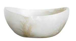 Bol de service en résine jetable écologique de luxe au design moderne pour les collations, les salades et les fruits (personnalisé) - Product Image 5