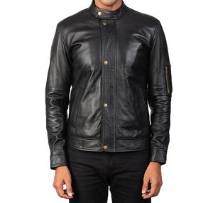 เสื้อแจ็กเก็ตหนังผู้ชายกันลมน้ำหนักเบาออกแบบได้ตามต้องการสไตล์ใหม่ - Product Image 5