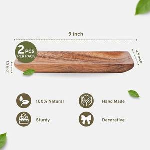 Bandeja de Madera de Acacia Natural, Bandeja de Madera de Lujo para el Hogar y Hoteles - Product Image 4