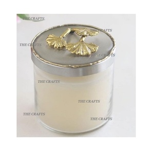 Bougeoir en aluminium et verre avec qualité exclusive Bougeoir rond pour fête de mariage - Product Image 1
