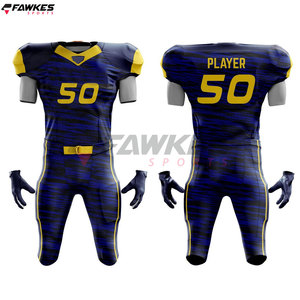 Vêtements de sport 2024 personnalisés de haute qualité uniformes de football ensembles d'uniformes de football américain en polyester - Product Image 4