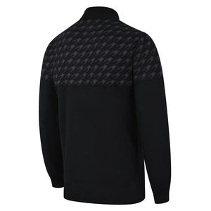 High Quality 100% Cotton Black Plain Mock Neck <b>Sweater</b> Winter Wear Breathable Anti-Wrinkle Anti-Shrink Customizable Logo Solid - Product Image 4