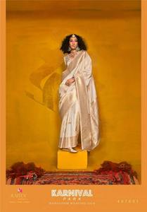 Exquisito saris con estampado de seda para mujer de NEETA CREATION, diseños modernos y elegantes y vibrantes, sin arrugas, de secado rápido, reversible, informal - Product Image 4