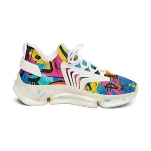 Comode Sneakers Traspiranti in Rete con Motivi Graffiti - Product Image 4